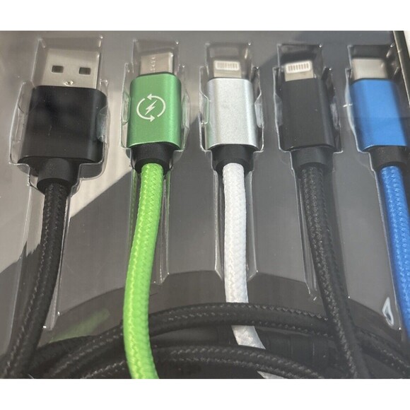 4 in 1 Multi USB Charging Cable Fast Charger Cord For iPhone/Type C/Micro USB 6’ - Picture 3 of 3